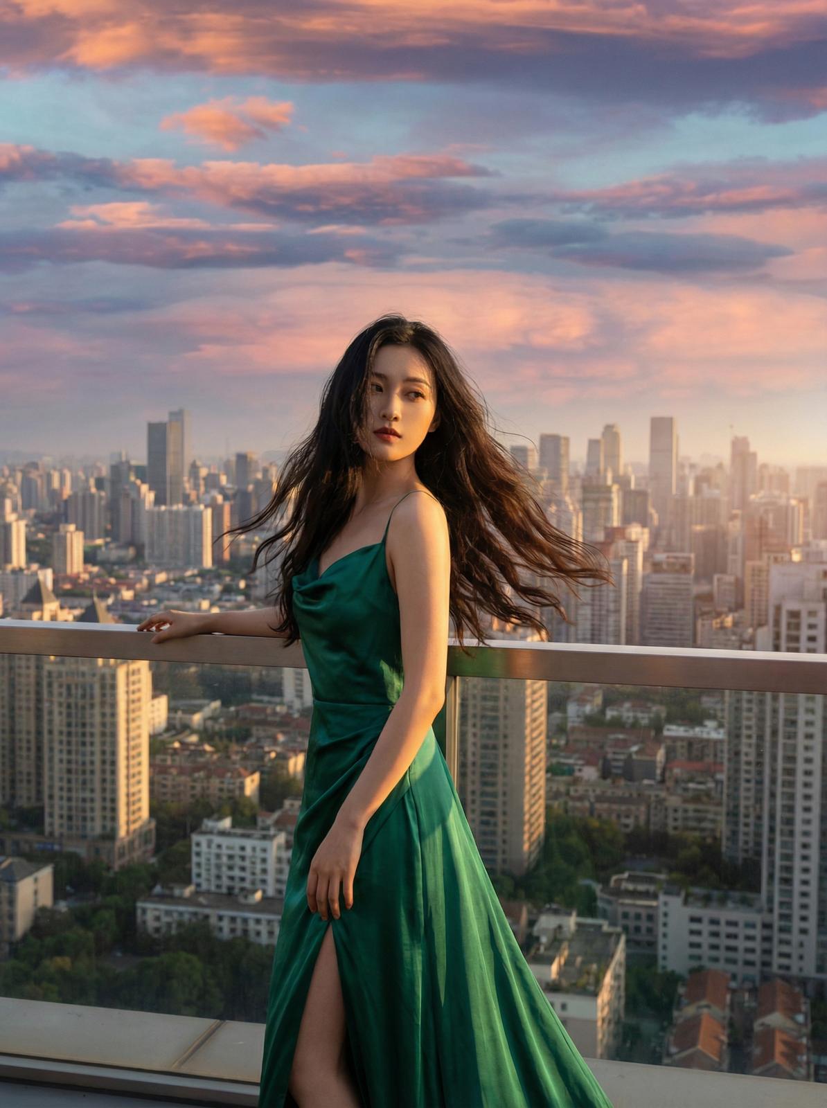 爱嚼冰淇淋城市夜景传媒